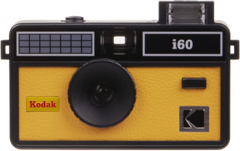 Aparat foto reutilizabil Kodak i60 cu film de 35 mm stil retro blit incorporat Galben 