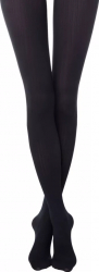 Ciorap dens cu model vertical in relief Conte Fantasy Voyage - Nero 2-S Standard 