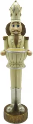 Figurina Spargatorul de Nuci cu suport lumanare bej maro 9x7x30 cm 