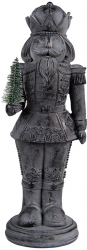 Figurina Spargatorul de Nuci polirasina gri 12x10x32 cm 