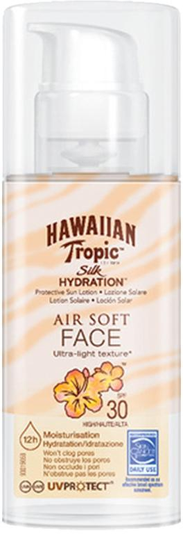 Lotiune faciala cu protectie solara HAWAIIAN Tropic SILK AIR SOFT FACE SPF30 50 ml 