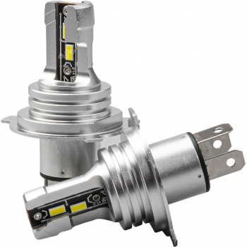 Set 2 Buc Bec LED H4 mini 6500K 3600LM 45W 12V