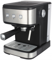 Espressor semi-automat Crown CEM-1523 15 bar Oprire automata Rezervor 1.5 l 850 W Negru/Inox 