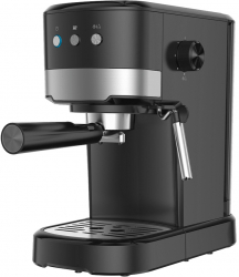 Espressor semi-automat Crown CEM-1526 Rezervor 1.2 l Functie abur 15 bar 1100 W Negru/Inox 