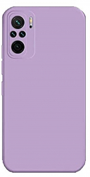 Husa Silicon Silk Touch compatibila cu Xiaomi Redmi Note 10 Pro interior catifea Mov 