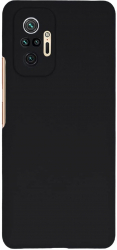 Husa Silicon Silk Touch compatibila cu Xiaomi Redmi Note 10 Pro interior catifea Negru 