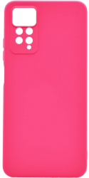 Husa Silicon Silk Touch compatibila cu Xiaomi Redmi Note 11 Pro interior catifea Roz 