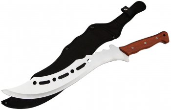 Maceta de vanatoare Ideallstore® Oriental Blade otel inoxidabil 58 cm maro
