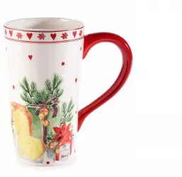 Set 2 cani ceramica Craciun Winter Delizie 9x16 cm 550 ml 