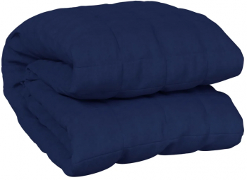 vidaXL Patura anti-stres albastru 137x200 cm 6 kg material textil 