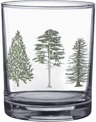 Set 6 pahare sticla Tree 7x9 cm 230 ml 
