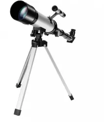 Telescop Astronomic SIKS Cu Trepied Din Aluminiu Distanta Focala 360mm Si Prisme De 90° Argintiu/Negru 