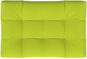 vidaXL Perna de paleti verde aprins 120x80x12 cm material textil 