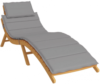 vidaXL Perna de sezlong gri 186x58x3 cm textil oxford 