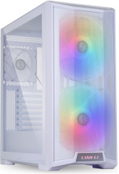 Carcasa Lian Li LanCool 215 White ARGB Middle Tower Fara sursa Tempered glass 