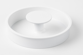 Buton pentru mobila Dipo finisaj alb mat D 74 mm 