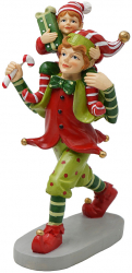 Figurina Elfi polirasina multicolora 12x9x19 cm 