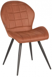 LABEL51 Scaune sufragerie 2 buc and Sil and 51x64x87 cm cognac microfibra 