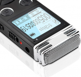 Reportofon Kodak VRC450 Microfon stereo MP3 USB Slot microSD 8GB Negru 