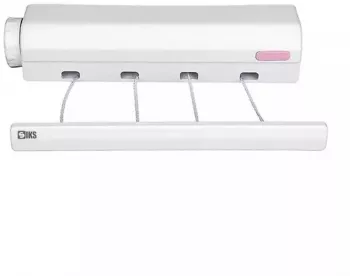 Uscator Rufe Retractabil SIKS Prindere pe Perete Kit Montaj Inclus 4 Funii x 3.2m 