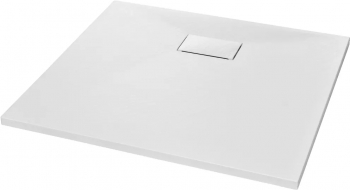vidaXL Cadita de dus alb 90 x 80 cm SMC 