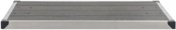 vidaXL Cadita de dus de exterior gri 110x62 cm WPC si otel inoxidabil 