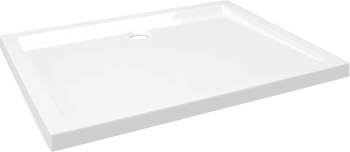 vidaXL Cadita de dus dreptunghiulara din ABS alb 70x90 cm 