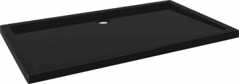 vidaXL Cadita de dus dreptunghiulara din ABS neagra 70x120 cm 