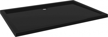 vidaXL Cadita de dus dreptunghiulara din ABS negru 80x120 cm 
