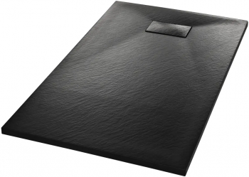 vidaXL Cadita de dus negru 120 x 70 cm SMC 