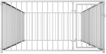vidaXL Padoc de caini pentru exterior 200 x 400 x 100 cm 