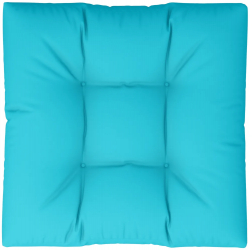 vidaXL Perna de paleti turcoaz 80x80x12 cm material textil 