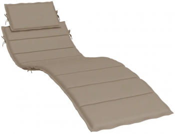 vidaXL Perna de sezlong gri taupe 186x58x3 cm textil oxford 