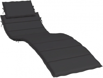 vidaXL Perna de sezlong negru 186x58x3 cm textil oxford 