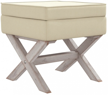vidaXL Taburet de depozitare bej 45x45x49 cm in 