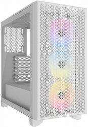 Carcasa Corsair 3000D RGB Airflow White Middle Tower Fara sursa Tempered glass CC-9011256-WW 