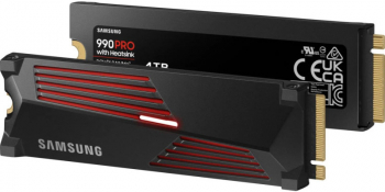SSD Samsung 990 PRO HeatSink 4TB PCI Express 4.0 x4 M.2 NVMe 2280 MZ-V9P4T0CW 