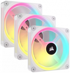 Ventilator / radiator Corsair iCUE Link QX120 RGB 120mm Starter Kit White Three Fan Pack CO-9051006-WW 