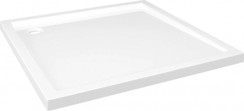 vidaXL Cadita de dus patrata din ABS 90x90 cm 