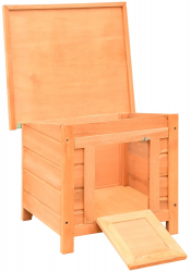 vidaXL Casuta pisici 50x46x43 5 cm lemn masiv de pin si brad 
