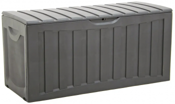 vidaXL Cutie de depozitare negru 118x53x57 cm polipropilena 