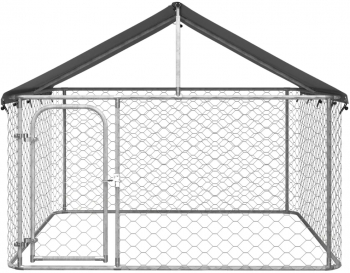 vidaXL Padoc pentru caini de exterior cu acoperis 200x200x150 cm