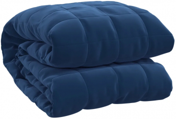 vidaXL Patura cu greutati albastru 120x180 cm 5 kg material textil 