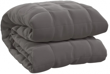 vidaXL Patura grea gri 122x183 cm 5 kg material textil 