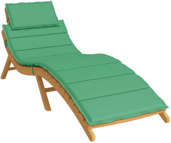vidaXL Perna de sezlong verde 186x58x3 cm textil oxford 