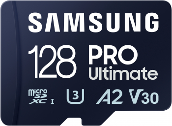 Memory Card microSDXC Samsung PRO Ultimate MB-MY128SAWW 128GB Class 10 UHS-I U3 V30 A2 + Adaptor SD 