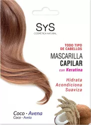 Masca pentru par cu keratina Laboratorio SyS - Cocos & Ovaz 20 ml