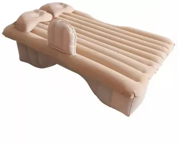 Saltea Auto Gonflabila SIKS Pentru Bancheta 2 Perne Incluse Si Pompa 140 x 87 cm Bej