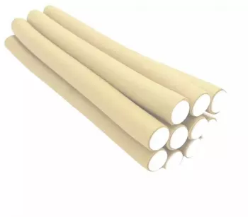 Set 10 Bigudiuri SIKS Aplicare Pe Parul Umed/Uscat Flexibile Numarul 1 Culoarea Bej 