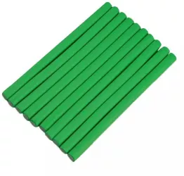 Set 10 Bigudiuri SIKS Aplicare Pe Parul Umed/Uscat Flexibile Numarul 2 Culoarea Verde 